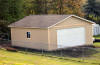 24 foot by 28 foot garage built in Kalispell, Montana.